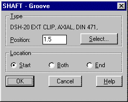 Groove dialogue box