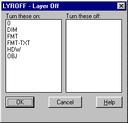 LYROFF dialogue box