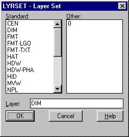 LYRSET dialogue box