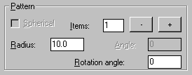 Pattern dialogue box