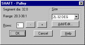 Pulley dialogue box